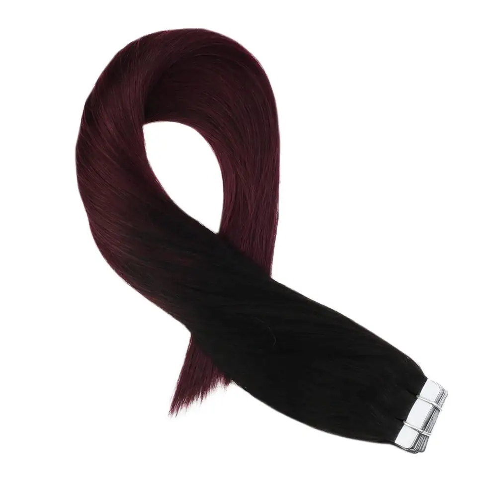 Moresoo Tape In Hair Extensions Real Remy Brazilian Human Hair Skin Weft Tape in Hair Ombre Color #1B/99J 25G-100G 2.5g/pcs
Moresoo Tape In Hair Extensions Real Remy Brazilian Human Hair Skin Weft Tape in Hair Ombre Color #1B/99J 25G-100G 2.5g/pcs