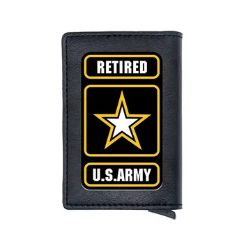 Classic Black Retired U.S.Army Design Digital Printing Credit Card Holder Wallet Charm Men Women Leather Purse Small Money Bag
Classic Black Retired U.S.Army Design Digital Printing Credit Card Holder Wallet Charm Men Women Leather Purse Small Money Bag