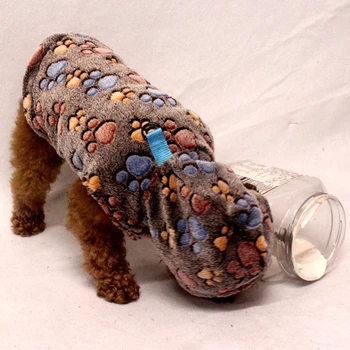 TOMEPETS pet clothing soft dog pajama for winter/autumn clothes with pawprint pattern with hoodie and pulling buckle outsidewear
TOMEPETS pet clothing soft dog pajama for winter/autumn clothes with pawprint pattern with hoodie and pulling buckle outsidewear