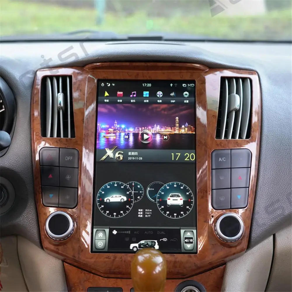 Автомобильный DVD-плеер с GPS-навигацией 64 ГБ Android 9 0 для Lexus RX RX300 RX330 RX350 RX400H |