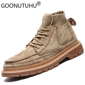 2019 autumn men's ankle boots casual pigskin leather socks shoes male combat combat boot man timber land military boots for men
2019 autumn men's ankle boots casual pigskin leather socks shoes male combat combat boot man timber land military boots for men