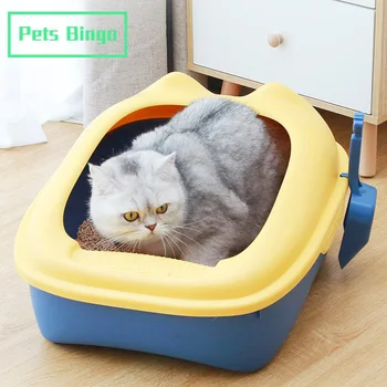 Pets Bingo 51cm Cat Litter Box Splash-proof Cat Toilet Semi-enclosed Kitten Bedpans with Cat Litter Shovel for 12kg Pet Supplies
Pets Bingo 51cm Cat Litter Box Splash-proof Cat Toilet Semi-enclosed Kitten Bedpans with Cat Litter Shovel for 12kg Pet Supplies