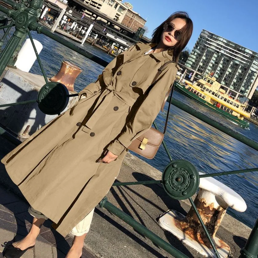 Photo Shoot INS Early Spring Elegant Ol Black And Long Suit Collar Double Breasted Waist Hugging Lace-up Workwear Trench Coat Wo
Photo Shoot INS Early Spring Elegant Ol Black And Long Suit Collar Double Breasted Waist Hugging Lace-up Workwear Trench Coat Wo