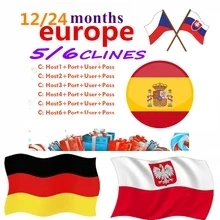 Spain 12 months CCCAM 5/6 clines Server support DVB S2 Satelite Receiver for Europe Cccam Clines with Portugal Italy poland
Spain 12 months CCCAM 5/6 clines Server support DVB S2 Satelite Receiver for Europe Cccam Clines with Portugal Italy poland