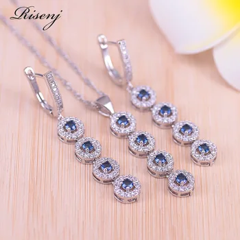 Risenj Factory direct sales Many Colors Round Cubic Zirconia & Crystal Silver Color Jewelry set long Earrings Necklace Set
Risenj Factory direct sales Many Colors Round Cubic Zirconia & Crystal Silver Color Jewelry set long Earrings Necklace Set