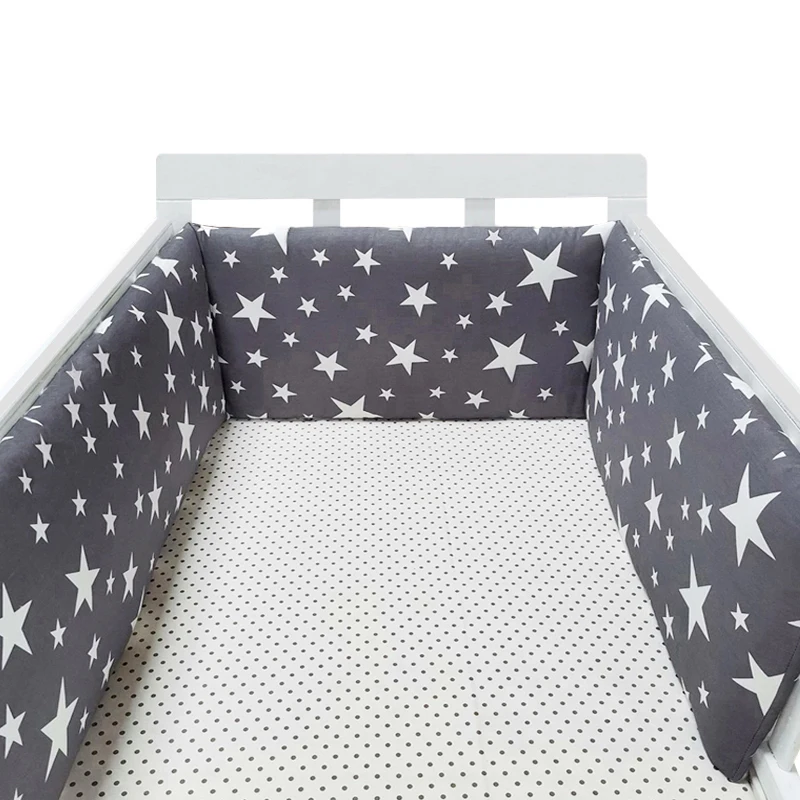 Детская кроватка в скандинавском стиле со звездами утолщенная сплошная детская
