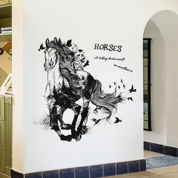 Ink-wash Painting Black Running Horse Sticker Wall Decorations Living Room Background Peel and Stick Wall Tile Wallpaper Sticker
Ink-wash Painting Black Running Horse Sticker Wall Decorations Living Room Background Peel and Stick Wall Tile Wallpaper Sticker