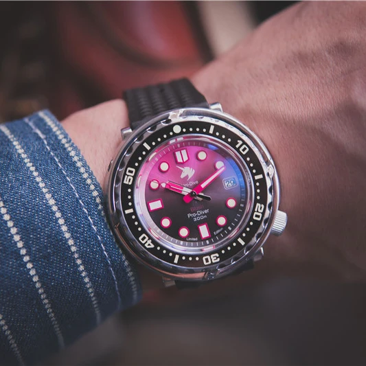 

Proxima Mens Diver Watch Tuna Sport Automatic Watches Mechanical Wristwatch 300M Waterproof Sapphire C3 Luminous Ceramic Bezel