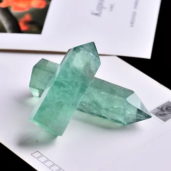 1PC Natural Green Fluorite Crystal Point Hexagonal Column Mineral Ornament Magic Repair Healing Wand Home Decoration Decoration
1PC Natural Green Fluorite Crystal Point Hexagonal Column Mineral Ornament Magic Repair Healing Wand Home Decoration Decoration