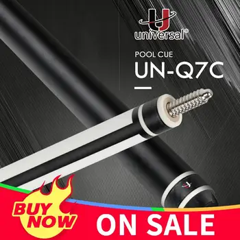 Universal UN-Q7C Billiard Pool Cue 12.5mm Black KAMUI Tip 10 Teeth Joint Handmade Tecnologia Maple Shaft Professional Stick Kit
Universal UN-Q7C Billiard Pool Cue 12.5mm Black KAMUI Tip 10 Teeth Joint Handmade Tecnologia Maple Shaft Professional Stick Kit