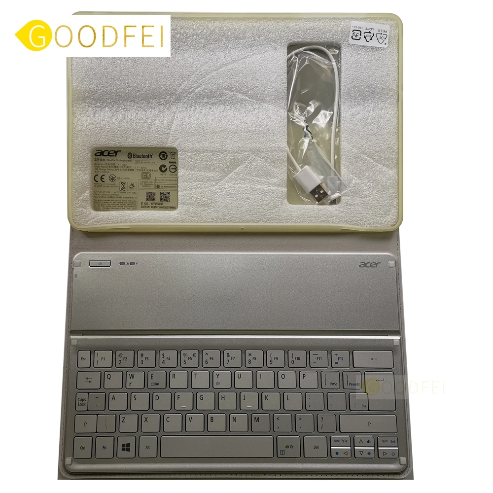 Genuine for Acer Lconia Tab W700 W701 P3-171 P3-131 KT-1252 Bluetooth Keyboard English Big 7 Enter Silver
Genuine for Acer Lconia Tab W700 W701 P3-171 P3-131 KT-1252 Bluetooth Keyboard English Big 7 Enter Silver