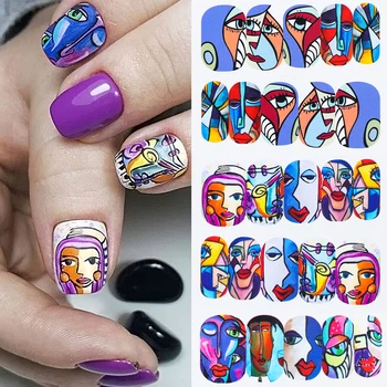 1 Sheet Abstract Face Design Nail Art Sticker Cool Girl Water Transfer Decals Slider For Nails Art Decoration Wraps SASTZ906-921
1 Sheet Abstract Face Design Nail Art Sticker Cool Girl Water Transfer Decals Slider For Nails Art Decoration Wraps SASTZ906-921