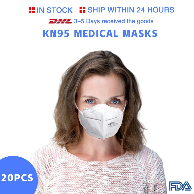 StartOnYou 20pcs Medical KN95 Masks Four-layer non-woven faces masks Elastic ear hook dust-proof waterproof fast shipping
StartOnYou 20pcs Medical KN95 Masks Four-layer non-woven faces masks Elastic ear hook dust-proof waterproof fast shipping