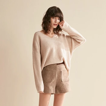 CMAZ 2019 Autumn V-neck Loose Comfortable Knitted Long Sleeves Soft Sweater Women CMAZ19C7188
CMAZ 2019 Autumn V-neck Loose Comfortable Knitted Long Sleeves Soft Sweater Women CMAZ19C7188