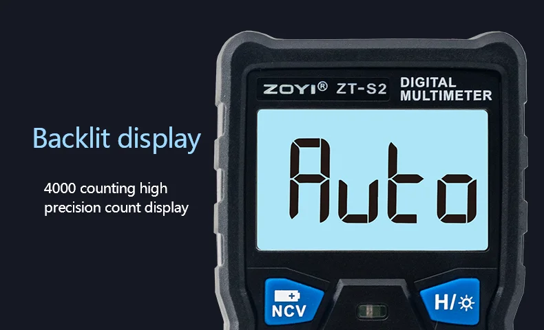 ZT-S2 4000 counts digital multimeter auto range digital professional multimeter