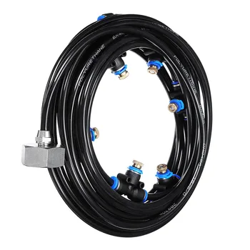 8m Watering Greenhouse Home Patio Humidify Outdoor Sprayer Misting Cooling System Trampoline Garden Irrigation Summer With Line
8m Watering Greenhouse Home Patio Humidify Outdoor Sprayer Misting Cooling System Trampoline Garden Irrigation Summer With Line