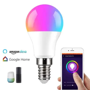 Cellphone WiFi Voice Control Bulb Smart bulb E14 Smart LED Light Bulb 10W WiFi RGB Color Changing App Control for Alexa/Google
Cellphone WiFi Voice Control Bulb Smart bulb E14 Smart LED Light Bulb 10W WiFi RGB Color Changing App Control for Alexa/Google