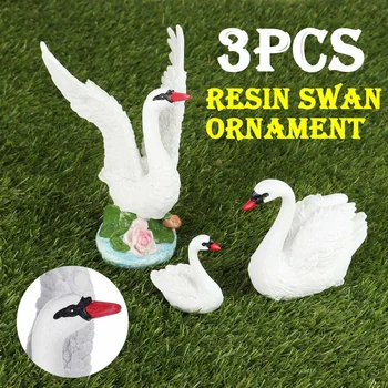 3PCS/Set Mini Swan Figurine Fairy Garden Ornaments Crafts Goose Model Miniature Animal Home Micro Landscape Ornament
3PCS/Set Mini Swan Figurine Fairy Garden Ornaments Crafts Goose Model Miniature Animal Home Micro Landscape Ornament
