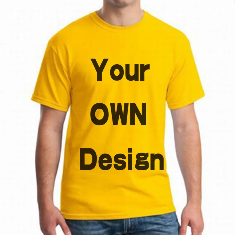 BTFCL Customized Men Women Customized T Shirt Print Like Photo or Logo Text DIY Your OWN Design Cotton Harajuku Yellow TShirt
BTFCL Customized Men Women Customized T Shirt Print Like Photo or Logo Text DIY Your OWN Design Cotton Harajuku Yellow TShirt