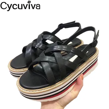 Thick Bottom Weave Sandals Women Multicolor Wedge Beach Platform Flat Casual Shoes Women Back Strap PeepToe Summer Sandals 
Thick Bottom Weave Sandals Women Multicolor Wedge Beach Platform Flat Casual Shoes Women Back Strap PeepToe Summer Sandals