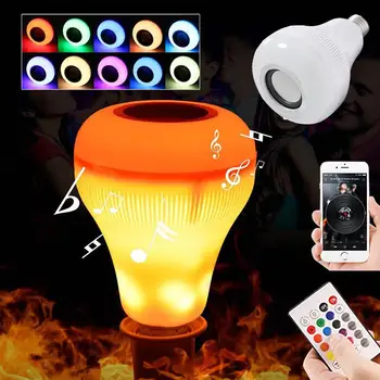 LED Music Bulb Wireless RGBW Home Bar Gift Lamp Loudspeaker Speaker Bluetooth 4.0 Audio APP Control KTV Mini Colorful
LED Music Bulb Wireless RGBW Home Bar Gift Lamp Loudspeaker Speaker Bluetooth 4.0 Audio APP Control KTV Mini Colorful