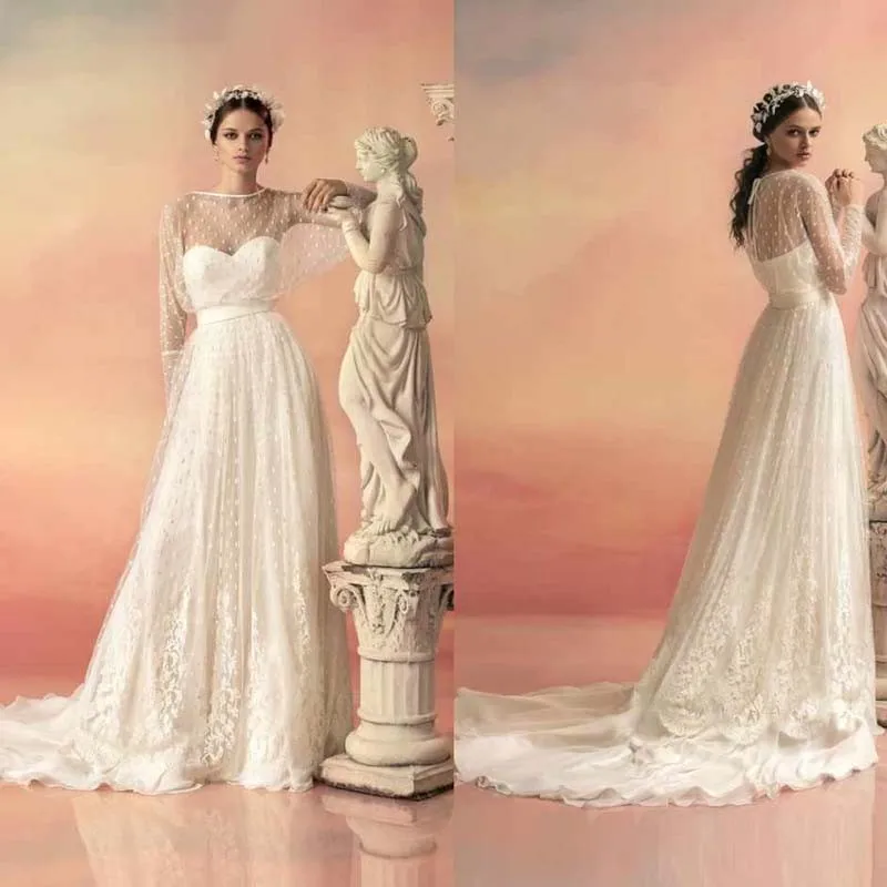 Sarahbridal Grace White Lace Strapless Wedding Dresses With Court Train Vintage Long Sleeves Lace Wedding Dresses 2015 New Sale 
Sarahbridal Grace White Lace Strapless Wedding Dresses With Court Train Vintage Long Sleeves Lace Wedding Dresses 2015 New Sale