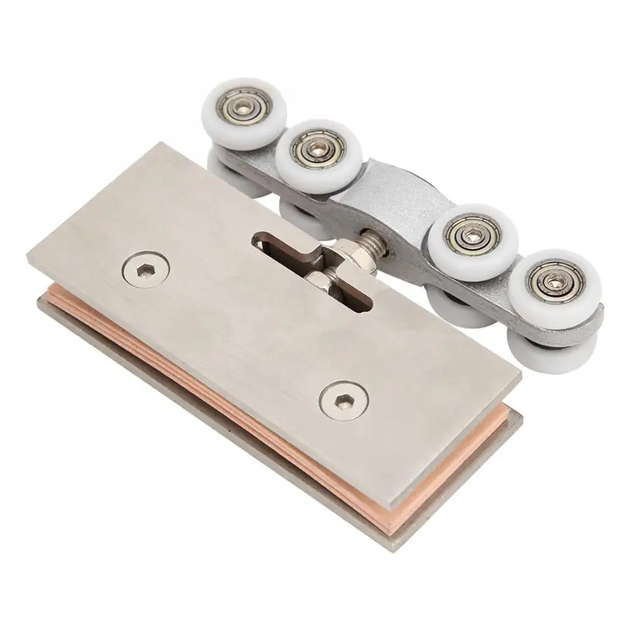8 Wheel Stainless Steel Glass Door Hanging Rail Roller 100-120kg Load Silent Sliding Door Pulley For 10-12mm Glass 
8 Wheel Stainless Steel Glass Door Hanging Rail Roller 100-120kg Load Silent Sliding Door Pulley For 10-12mm Glass
