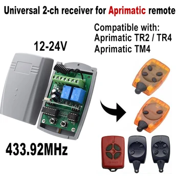 Universal 2-ch receiver for Aprimatic remote control 433.92mhz Aprimatic TR2 TR4 TM4 garage door gate remote receiver
Universal 2-ch receiver for Aprimatic remote control 433.92mhz Aprimatic TR2 TR4 TM4 garage door gate remote receiver
