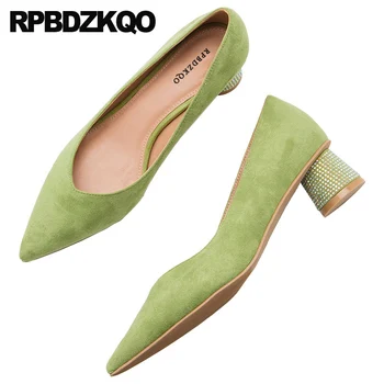 yellow luxury casual shoes women 2019 medium heels suede chunky big size block black thick pointed toe green pumps brand slip on
yellow luxury casual shoes women 2019 medium heels suede chunky big size block black thick pointed toe green pumps brand slip on