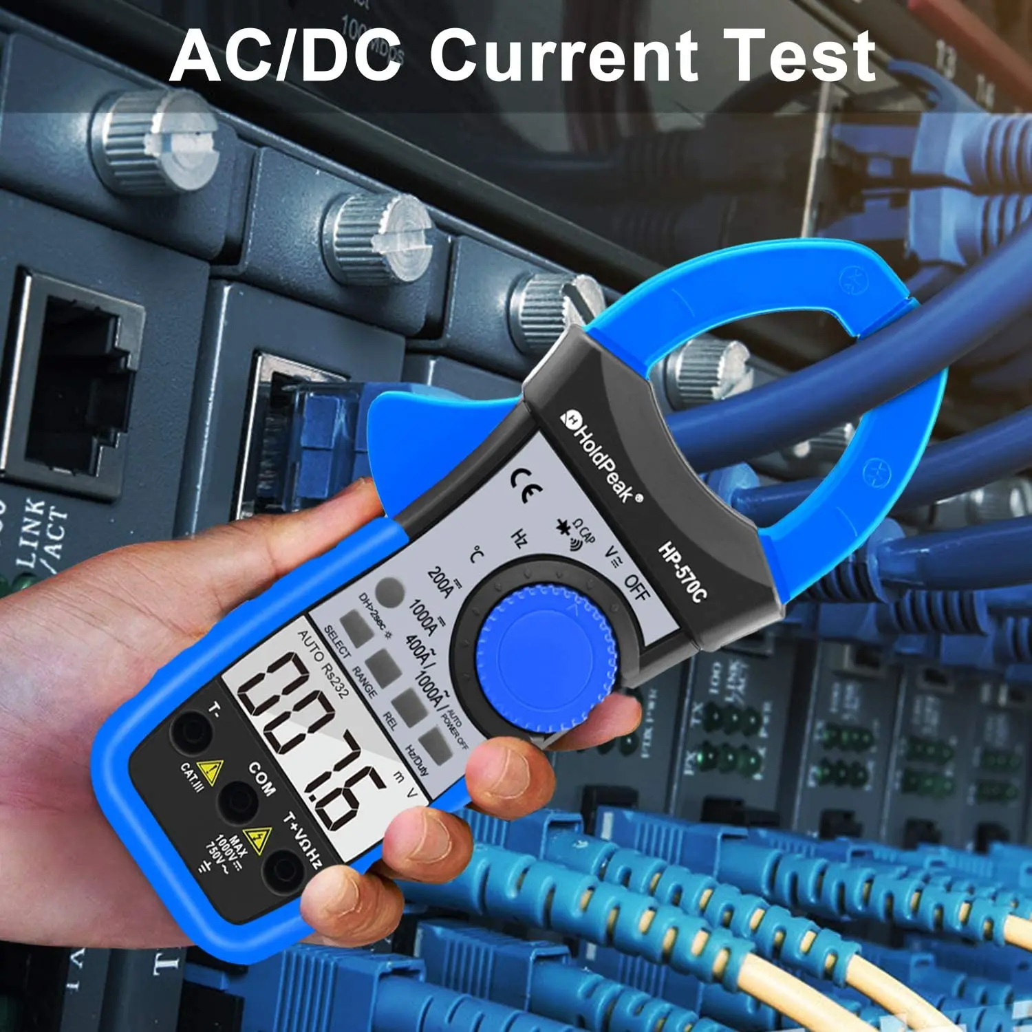Clamp Meter 4000 Count Auto Ranging Multimeter with AC/DC Voltage&Current,Resistance,Capacitance,Frequency,Diode,Hz Test
Clamp Meter 4000 Count Auto Ranging Multimeter with AC/DC Voltage&Current,Resistance,Capacitance,Frequency,Diode,Hz Test