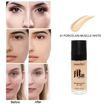 CHANLEEVI Matte Foundation Liquid 24Hours Not Fade Oil-control Moisturizing Cover Blemishes Even Skin Color Liquid Foundation
CHANLEEVI Matte Foundation Liquid 24Hours Not Fade Oil-control Moisturizing Cover Blemishes Even Skin Color Liquid Foundation