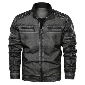 men faux Leather jackets bomber moto biker style vintage pockets zipper jackets plus size 4XL 5XL 6XL khaki autumn winter jacket
men faux Leather jackets bomber moto biker style vintage pockets zipper jackets plus size 4XL 5XL 6XL khaki autumn winter jacket