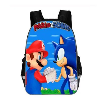 Super Mario Printing Backpack Boys Girls SchoolBag For Kindergarten Daily Backpack Kids BookBag Children Cartoon Sonic Backpacks 
Super Mario Printing Backpack Boys Girls SchoolBag For Kindergarten Daily Backpack Kids BookBag Children Cartoon Sonic Backpacks