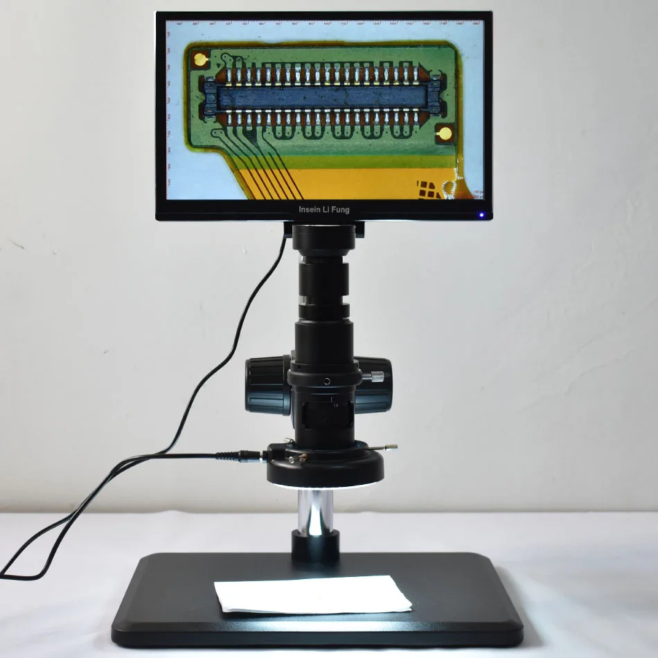 Full HD 1080P 11.6" Integrated Display Measuring Microscope Camera HDMI Full Focus Magnifier USB Storage Industrial Inspection
Full HD 1080P 11.6" Integrated Display Measuring Microscope Camera HDMI Full Focus Magnifier USB Storage Industrial Inspection