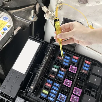 Hot Voltage Tester Electrical Voltage Test Pen 6V/12V/24V Circuit Tester with Indicator Light Alligator Clip Car Circuit Tester
Hot Voltage Tester Electrical Voltage Test Pen 6V/12V/24V Circuit Tester with Indicator Light Alligator Clip Car Circuit Tester