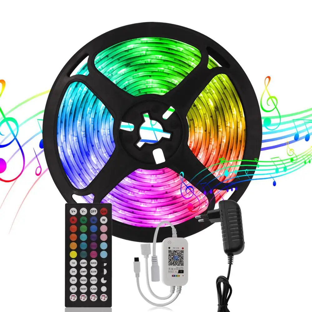 2835 RGB LED Strip WIFI Bluetooth Controller Flexible Neon Backlight Diode Tape 12v Power Supply LED Lights Holiday Decoration
2835 RGB LED Strip WIFI Bluetooth Controller Flexible Neon Backlight Diode Tape 12v Power Supply LED Lights Holiday Decoration