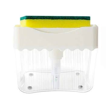 Soap Dispenser,Sponge Holder with Hand Pump Push Out and Heavy Duty Scrub Sponge for Kitchen Bathroom
Soap Dispenser,Sponge Holder with Hand Pump Push Out and Heavy Duty Scrub Sponge for Kitchen Bathroom