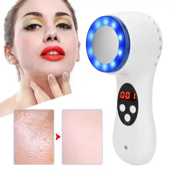 US Plug 110-220V Hot Cold Hammer Blue Light Facial Skin Tighten Shrink Pores Deep Cleaning Pores Beauty Machine Face Skin Care
US Plug 110-220V Hot Cold Hammer Blue Light Facial Skin Tighten Shrink Pores Deep Cleaning Pores Beauty Machine Face Skin Care