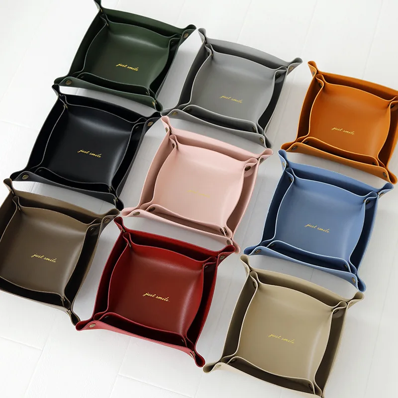 Trays Leather Personalized Desk Organizer Desktop Storage Box for Jewlery Key Cosmetics Glasses Headphone Wallet Office Home Use
Trays Leather Personalized Desk Organizer Desktop Storage Box for Jewlery Key Cosmetics Glasses Headphone Wallet Office Home Use