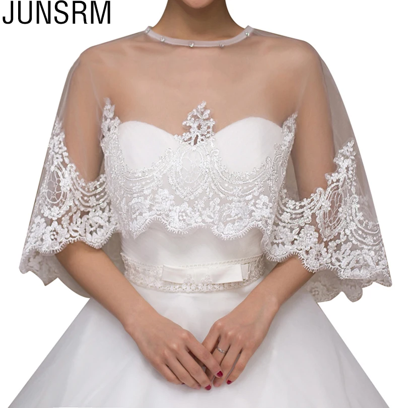 U-SWEAR-2018-Hot-Sale-Mesh-Sheer-Lace-Flora-Embroidery-Bolero-Women-Jacket-One-Size-Sexy