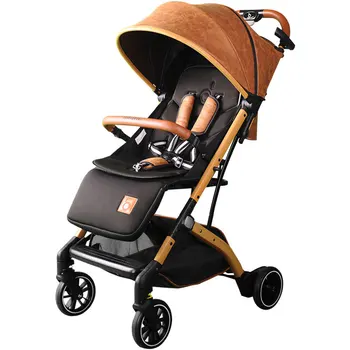 

2020 Baby stroller super light foldable baby stroller can sit on the easy lying baby umbrella car BB trolley on the plane 15 Kg