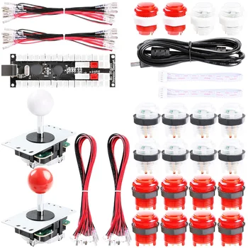 2-Player DIY Arcade Kit Zero Delay 2X USB Encoder+2X Joystick+20x LED Arcade Buttons for PC, Windows, MAME, Mac & Raspberry Pi
2-Player DIY Arcade Kit Zero Delay 2X USB Encoder+2X Joystick+20x LED Arcade Buttons for PC, Windows, MAME, Mac & Raspberry Pi