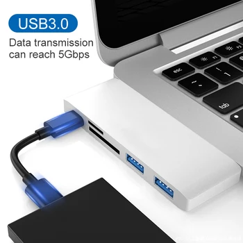Best choice TF SD Card Reader Dual 2 USB 3.0 Ports Type C 5 in 1 Combo Hub Adapter usb hub ноутбук планшет флешка Планшеты أجهزة
Best choice TF SD Card Reader Dual 2 USB 3.0 Ports Type C 5 in 1 Combo Hub Adapter usb hub ноутбук планшет флешка Планшеты أجهزة