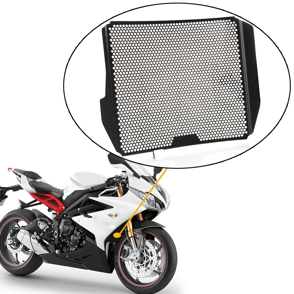 Motorcycle Aluminum Alloy Radiator Grille Guard Cover for T.riumph Daytona 675 2013-2017 Daytona 675 R 2013-2017