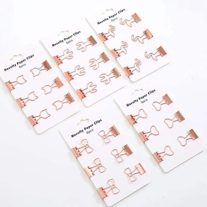 30sets Kawaii Cat Heart Cactus Metal Paper Clip Mini Rose Gold File Binder Clips Book Decor Clip School Office Storage
30sets Kawaii Cat Heart Cactus Metal Paper Clip Mini Rose Gold File Binder Clips Book Decor Clip School Office Storage