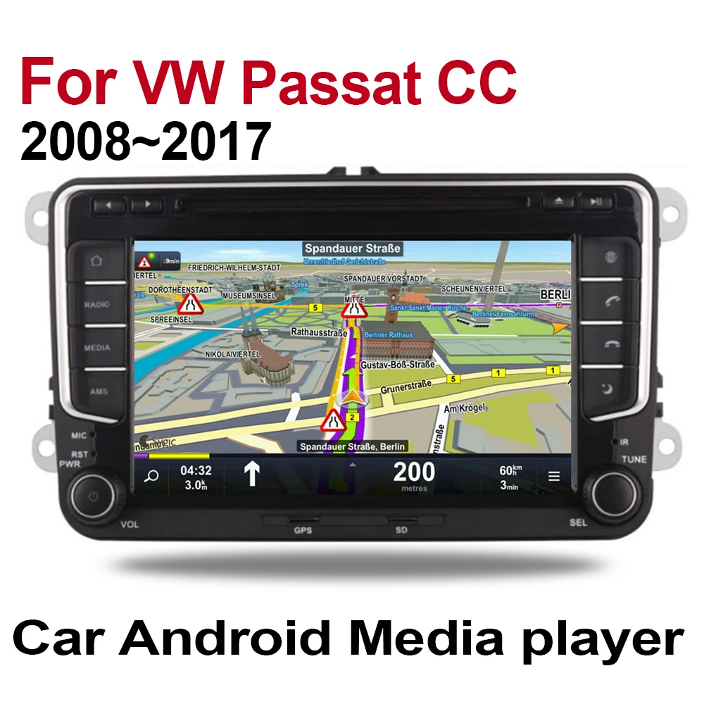 Автомагнитола для Volkswagen VW Passat CC 2 Din DVD 2008 2009 2010 2011 2012 213 2014 2016 2015 2017 GPS навигация Wi Fi