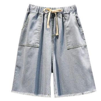 Women Large Plus Size Fashion Summer High Waist Loose Jeans Knee Length Wide Leg Denim Vintage Streetwear Casual Demin Pants Big
Women Large Plus Size Fashion Summer High Waist Loose Jeans Knee Length Wide Leg Denim Vintage Streetwear Casual Demin Pants Big