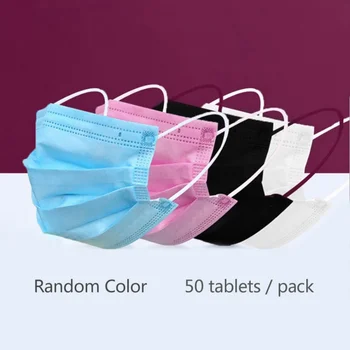 50Pcs Unisex Non-Woven Disposable Dust Masks 3 Layers Daily Adults Face Masks Dustproof Breathable Earrings Mask Random Color
50Pcs Unisex Non-Woven Disposable Dust Masks 3 Layers Daily Adults Face Masks Dustproof Breathable Earrings Mask Random Color