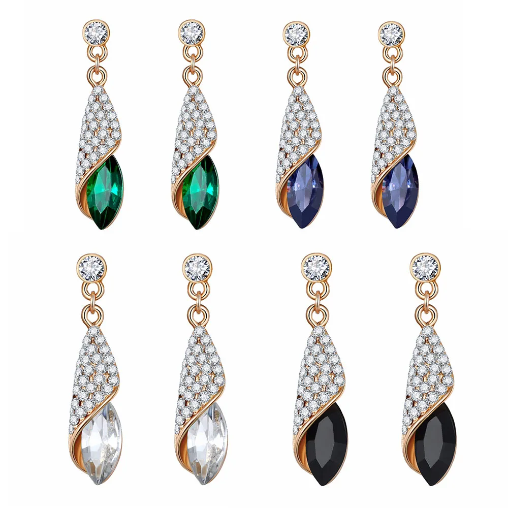 2020 Woman Fashion Earrings Spiral Golden Water Drop Earrings Colored Crystal Long Earrings Drop Earrings Rhinestones Jewelry
2020 Woman Fashion Earrings Spiral Golden Water Drop Earrings Colored Crystal Long Earrings Drop Earrings Rhinestones Jewelry