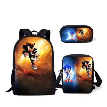 3PC/Set Backpack Hot Game Sonic 4 The Hedgehog Pattern Students School Bags Cartoon Anime Teenagers Book-Bags
3PC/Set Backpack Hot Game Sonic 4 The Hedgehog Pattern Students School Bags Cartoon Anime Teenagers Book-Bags